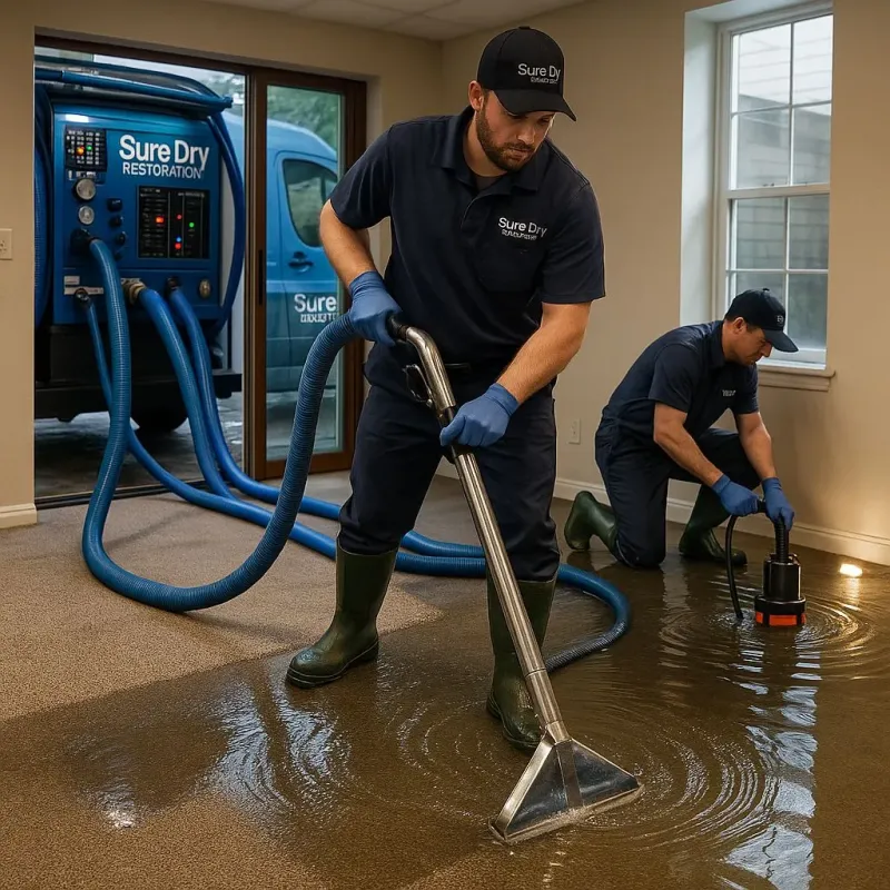 Water Extraction and Removal process in Gun Barrel City, TX